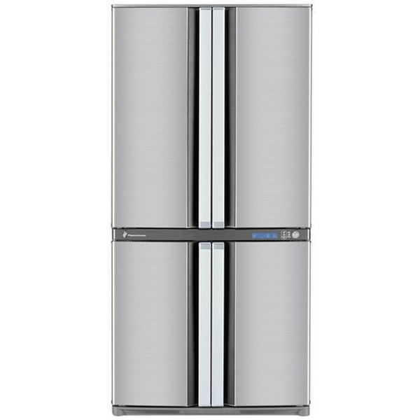 Sharp SJ-F78PESL freestanding 605L Silver side-by-side refrigerator