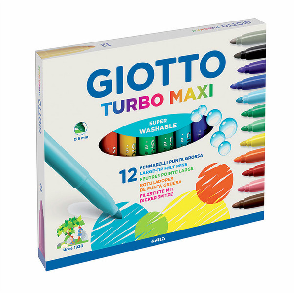 Giotto Turbo Maxi Мульти 12шт маркер с краской