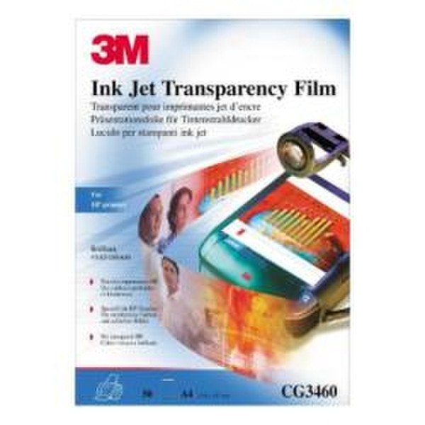 3M -CG3460-A4 Inkjet HP 20FF Transparentfolie