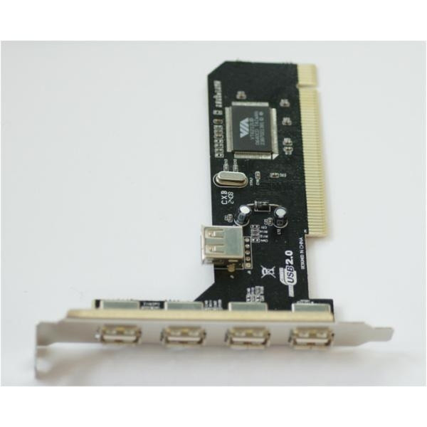 Nilox SCHEDA PCI 5 PORTE USB 2.0 PCI Schnittstellenkarte/Adapter