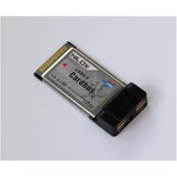 Nilox SCHEDA PCMCIA 4 PORTE USB2.0 interface cards/adapter