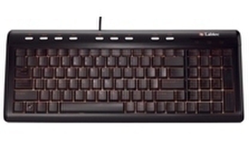 Labtec Illuminated Ultra-Flat Keyboard, IT USB Черный клавиатура
