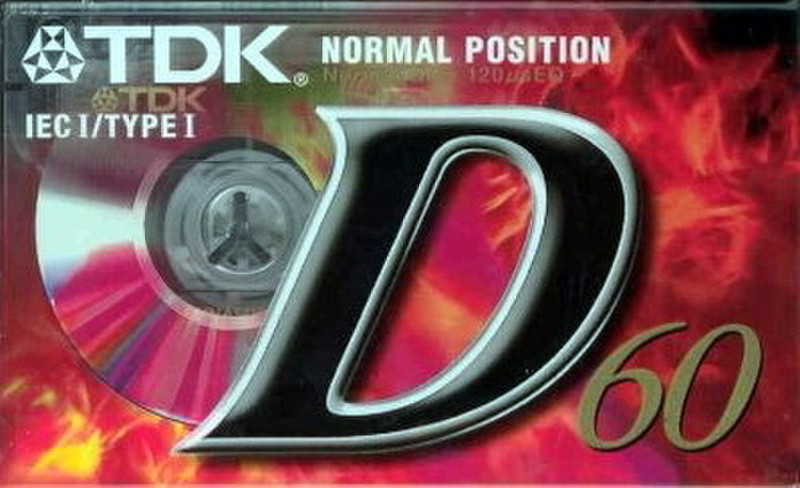 TDK D-60 Audio сassette 60мин 1шт