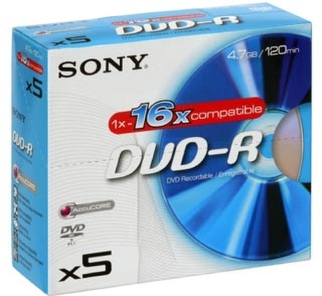 Sony 5DMR47AS16 4.7GB DVD-R 5Stück(e)