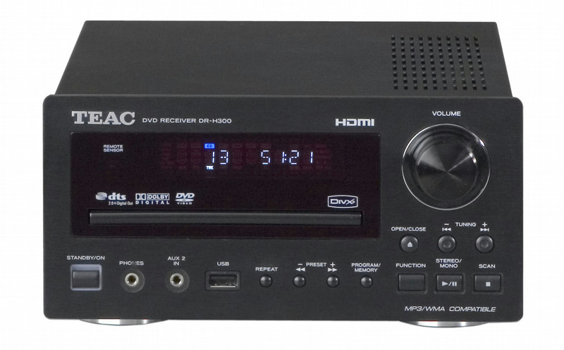 TEAC DRH300B Mini-Set 100W Schwarz Home-Stereoanlage