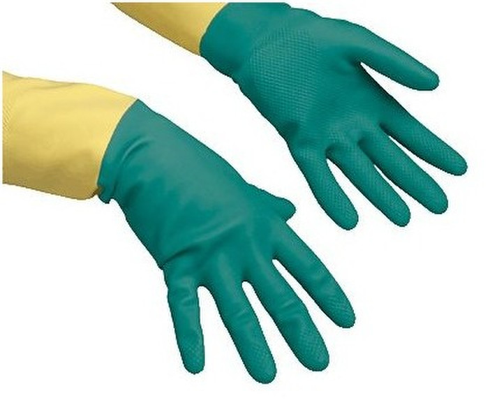Vileda 120268 Садовые перчатки Хлопок, Латекс Зеленый, Желтый 1шт защитная перчатка