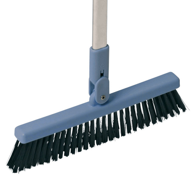 Vileda 119918 Indoor Hard bristle Black,Blue,Brushed steel broom