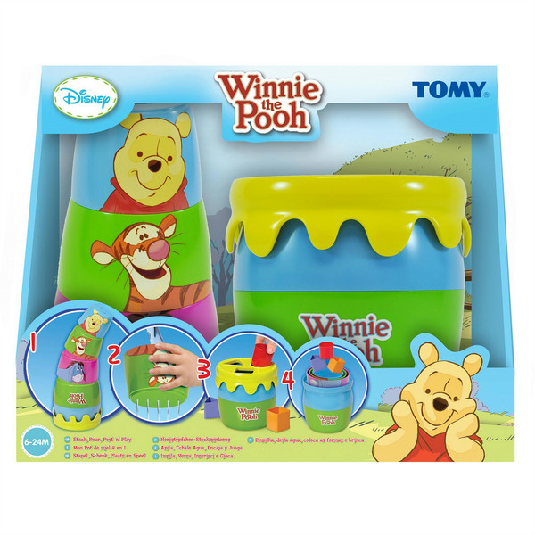 Tomy Stack, Pour, Post N Play Разноцветный Пластик игрушка для развития моторики