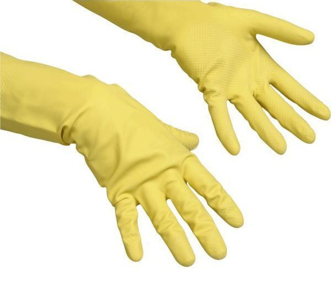 Vileda 101018 Садовые перчатки Хлопок, Латекс Желтый защитная перчатка