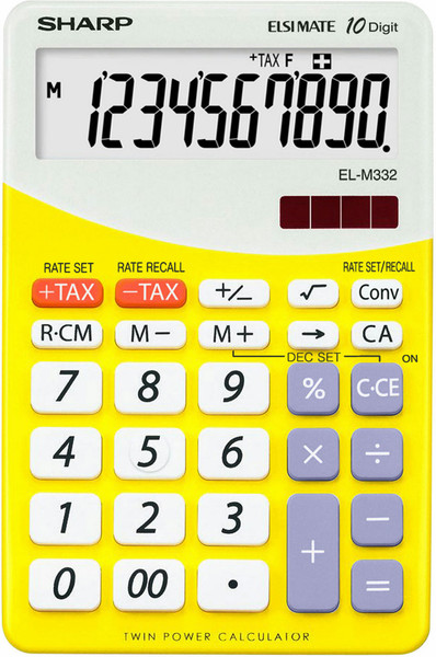 Sharp EL-M332BYL Pocket Basic calculator Yellow