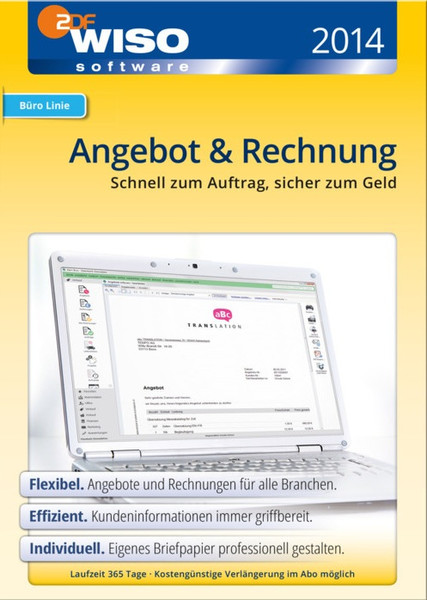 Buhl Data Service WISO Angebot & Rechnung 2014