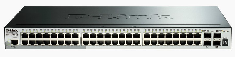 D-Link DGS-1510-52 gemanaged L3 Gigabit Ethernet (10/100/1000) Schwarz Netzwerk-Switch