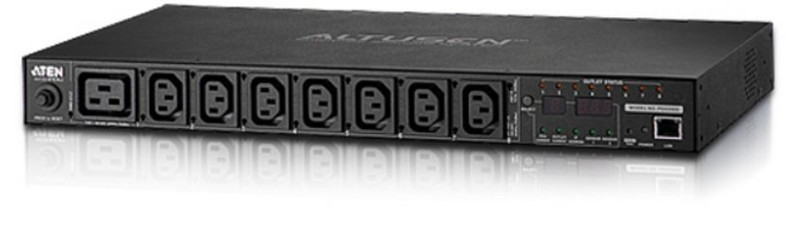 Aten PE8208 8AC outlet(s) 1U Black power distribution unit (PDU)