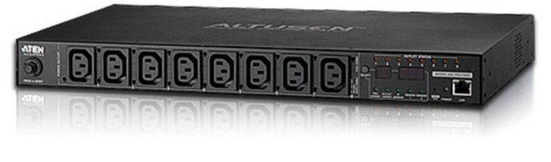 Aten PE6108 8AC outlet(s) 1U Black power distribution unit (PDU)