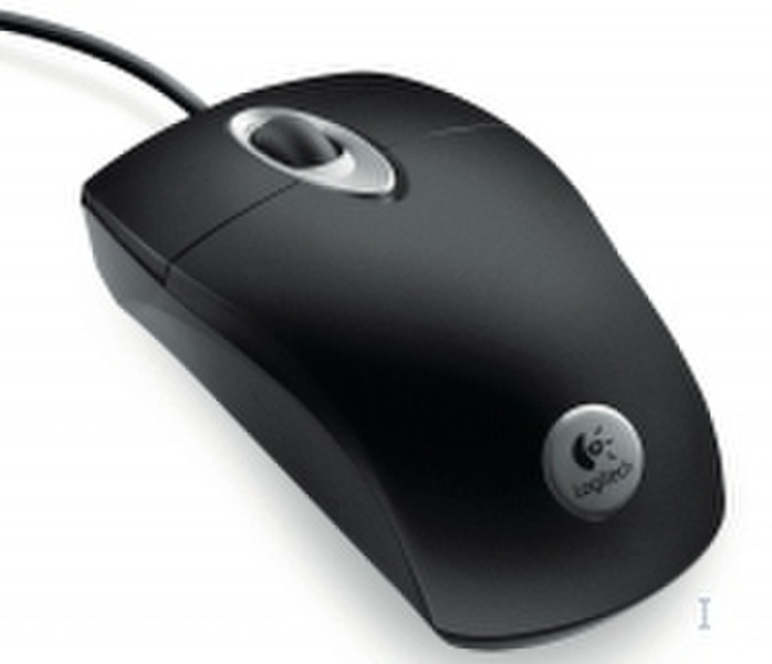 Logitech RX300 Optical Mouse, Black USB+PS/2 Optisch 800DPI Schwarz Maus
