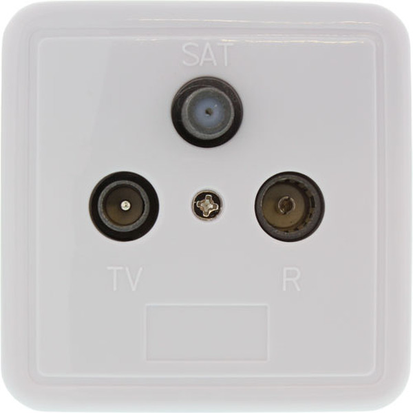InLine 69983E Coaxial White socket-outlet