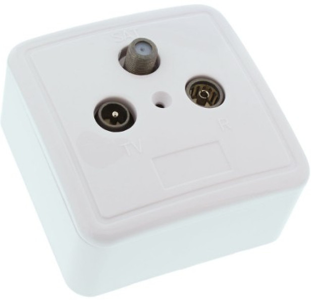 InLine 69983 SAT + TV + Radio White socket-outlet