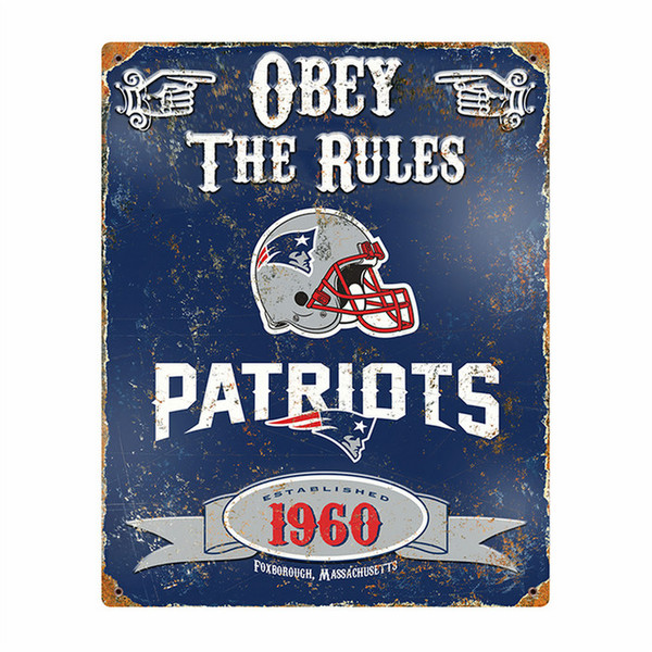 The Party Animal Patriots Vintage Metal Sign