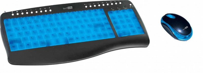 Techsolo TKM-220 PS/2 Schwarz Tastatur