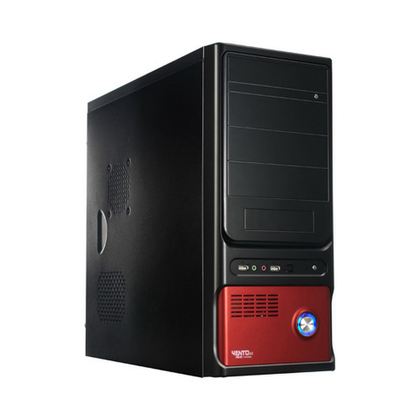 ASUS TA-8H2 Midi-Tower Schwarz, Rot Computer-Gehäuse