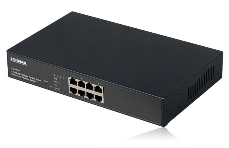 Edimax ES-5808P 8 Ports PoE Switch Управляемый Power over Ethernet (PoE)
