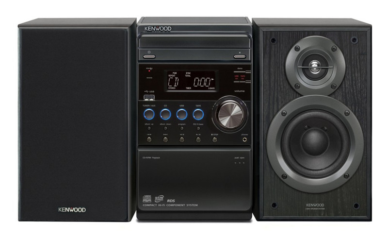 Kenwood Electronics M-505USB-B Micro-Set 60W Schwarz Home-Stereoanlage