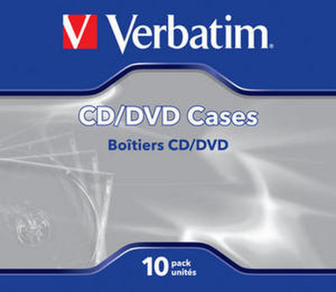 Verbatim Empty CD/DVD Jewel Cases 10pk 1discs