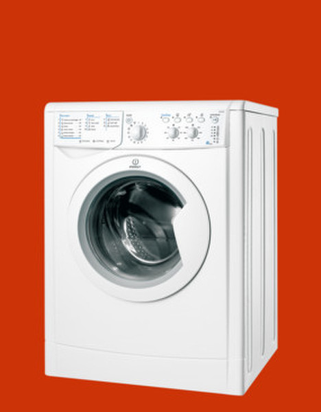 Indesit IWC5105 Отдельностоящий Фронтальная загрузка 5кг 1000об/мин A+ Белый стиральная машина