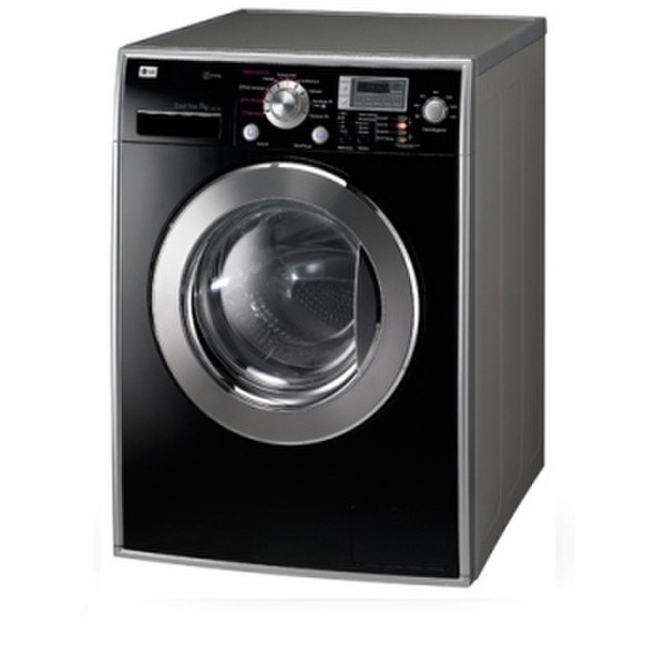 LG DD148HBN Freistehend Frontlader 8kg 1400RPM A+ Schwarz Waschmaschine