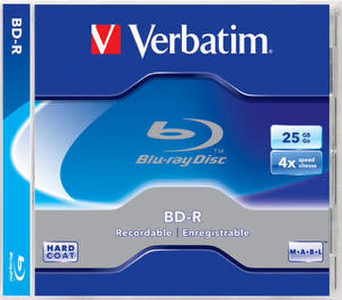 Verbatim BD-R SL 25GB 4x 5 Pack Jewel Case 25GB BD-R 5pc(s)