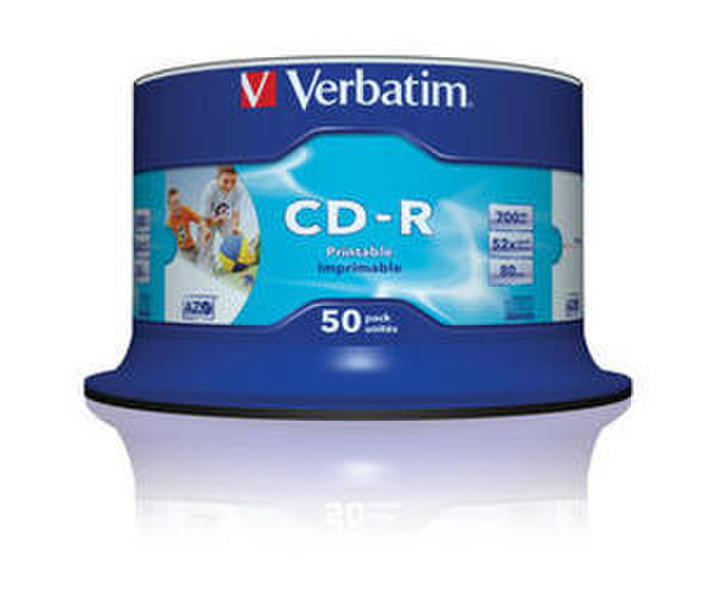 Verbatim CD-R AZO Wide Inkjet Printable CD-R 700MB 50pc(s)