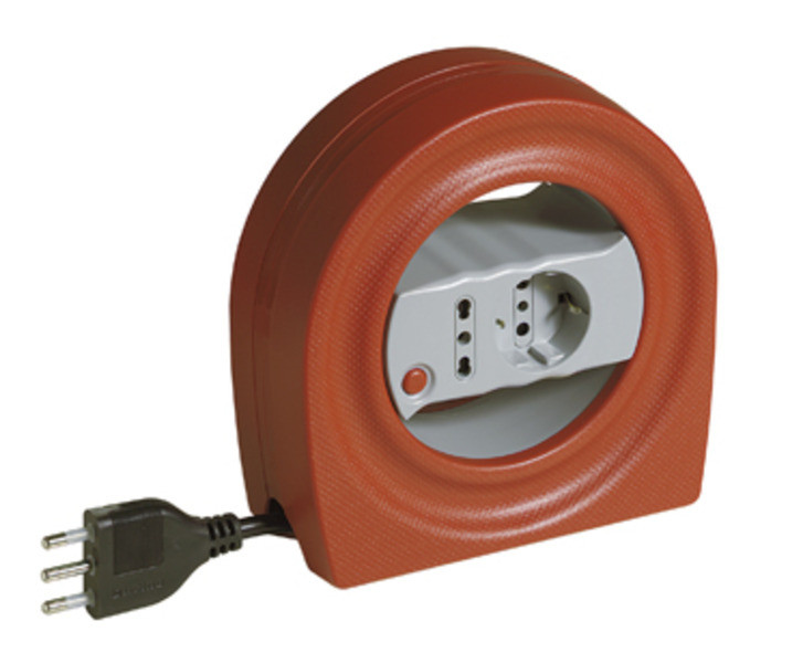 bticino S2724 2AC outlet(s) 5m Black,Brown,Grey power extension