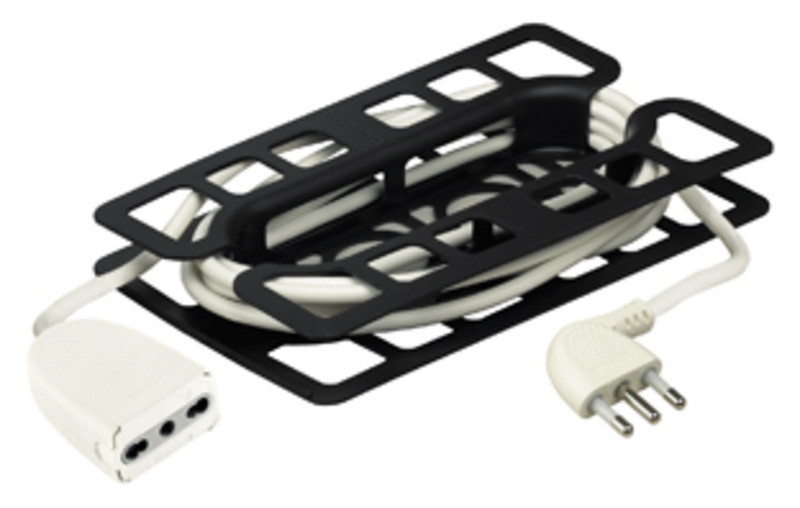 bticino 2528B 1AC outlet(s) 5m Black,White power extension