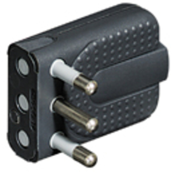 bticino S2466TG Schwarz Netzstecker-Adapter