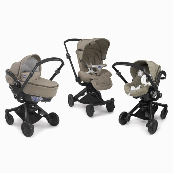 Chicco Trio I-Move Travel system pram 1место(а) Черный, Серый