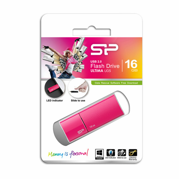 Silicon Power Ultima U05 16GB USB 2.0 Pink USB flash drive