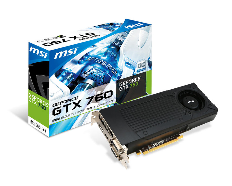 MSI N760 2GD5/OC GeForce GTX 760 2GB GDDR5