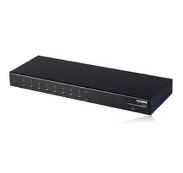 Edimax EK-08RC 8 port combo (PS/2+USB) 19i Rackmount KVM switch Tastatur/Video/Maus (KVM)-Switch