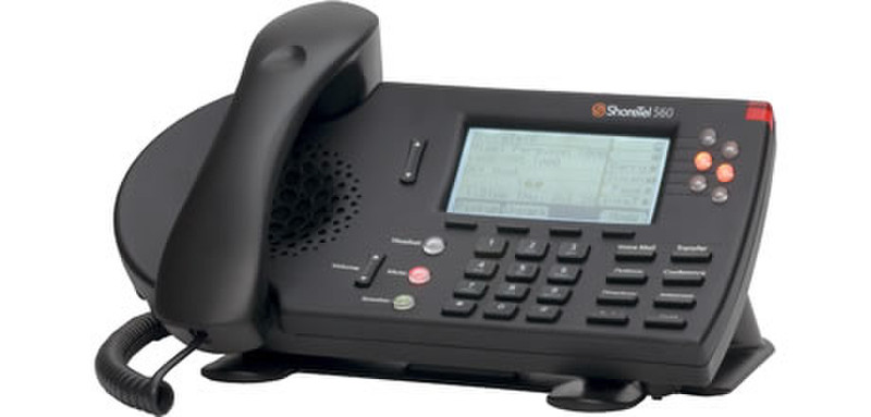 ShoreTel IP560g Wired handset 7lines Black