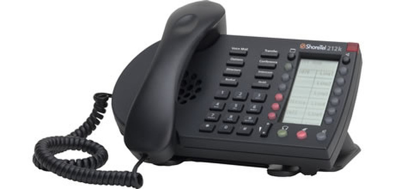 ShoreTel IP212k Wired handset 8lines Black