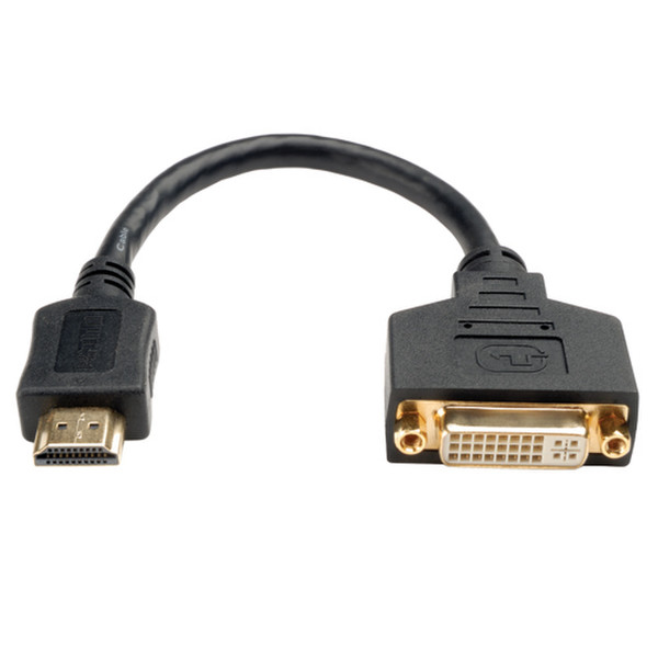 Tripp Lite HDMI - DVI-D, 8in. 0.2m DVI-D HDMI Schwarz