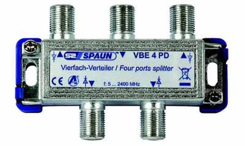 Spaun VBE 4 PD Cable splitter Metallisch