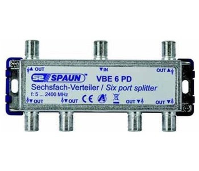 Spaun VBE 6 PD Cable splitter Metallisch