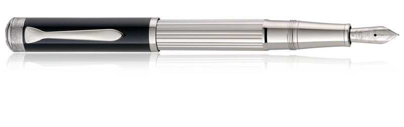 Pelikan Majesty M7005 Черный, Нержавеющая сталь 1шт перьевая авторучка