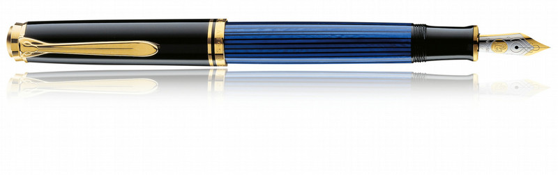 Pelikan Souverän M 600 Черный, Синий 1шт перьевая авторучка