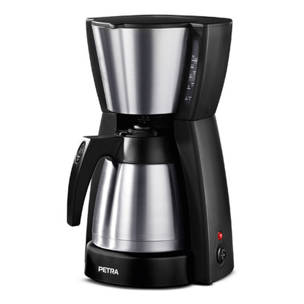 Petra KM 52.57 Drip coffee maker 1.25L 12cups Black,Stainless steel