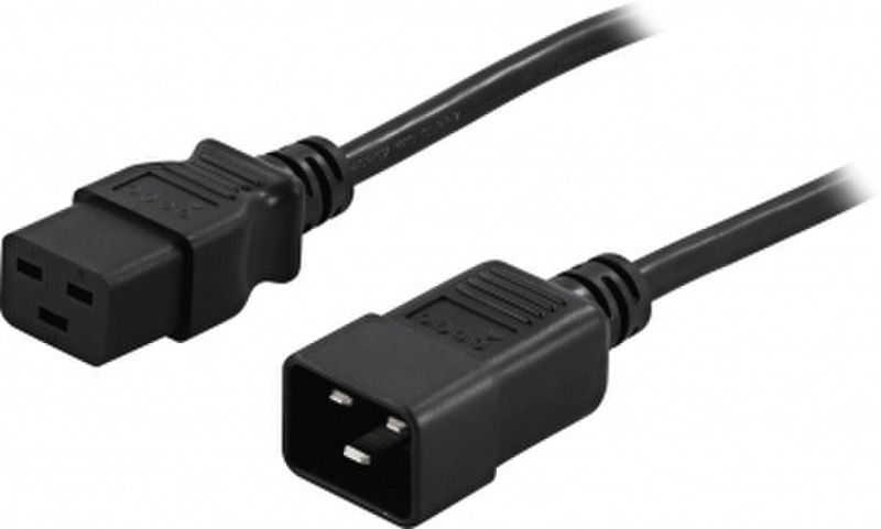 BlueWalker 91010028 C20 coupler C19 coupler Black power cable