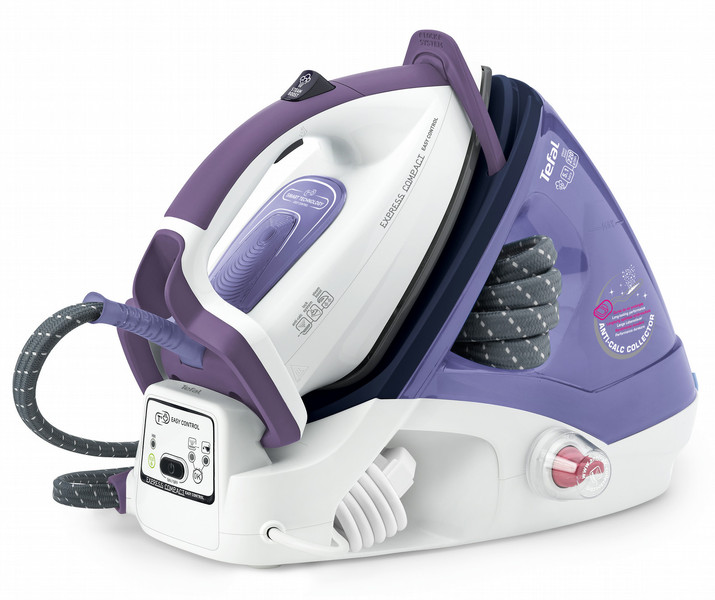 Tefal Express Compact GV7630 2400W 1.6l Durilium soleplate Violett, Weiß