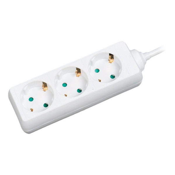 LogiLink LPS205 3AC outlet(s) 1.4m White power extension