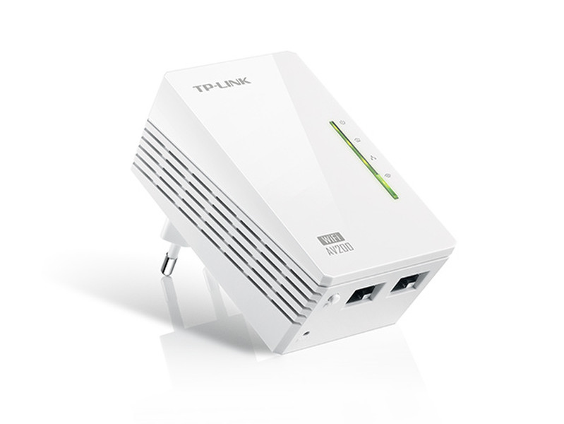 TP-LINK AV200 300Mbit/s Eingebauter Ethernet-Anschluss WLAN Weiß 1Stück(e) PowerLine Netzwerkadapter